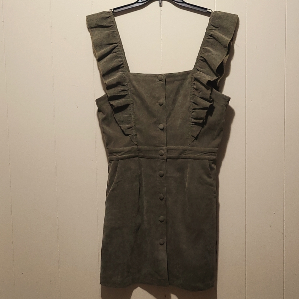 Green jumper Dress